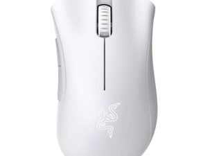 ماوس الألعاب Razer DeathAdder Essential: مستشعر ضوئي 6400 نقطة في البوصة - 5 أزرار قابلة للبرمجة - مفاتيح ميكانيكية - مقابض جانبية مطاطية - أبيض زئبقي