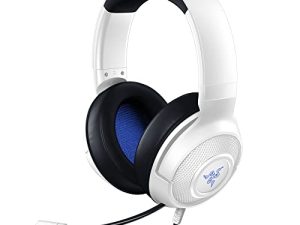 سماعة الألعاب Razer Kraken X Ultralight: صوت محيطي 7.1 - إطار ألومنيوم خفيف الوزن - ميكروفون قلبي قابل للانحناء - لأجهزة الكمبيوتر ، PS4 ، PS5 ، Switch ، Xbox One ، Xbox Series X & S ، الهاتف المحمول - أبيض