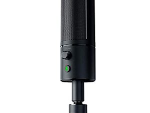 ميكروفون دفق Razer Seiren X USB: درجة احترافية - حامل صدمات مدمج - نمط الالتقاط Supercardiod - ألمنيوم مؤكسد - أسود كلاسيكي