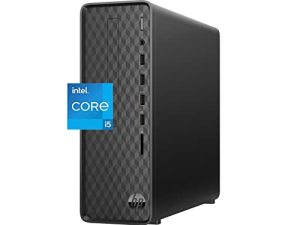 أحدث كمبيوتر مكتبي HP 2022 نحيف ، Intel Core i5-12400T ، ذاكرة وصول عشوائي 16 جيجا بايت ، 512 جيجا بايت SSD ، 1 تيرا بايت HDD ، رسومات Intel UHD ، Wi-Fi 5 ، Bluetooth 5 ، Windows 11 Home ، حزمة مع ملحقات Cefesfy