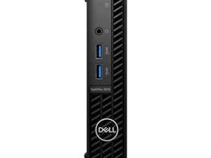 جهاز كمبيوتر Dell OptiPlex 3000 المكتبي - Intel Core i5 12th Gen i5-12500T Hexa-core (6 Core) 2 GHz - 8 GB RAM DDR4 SDRAM - 256 جيجا بايت M.2 PCI Express NVMe 3.0 x4 SSD - كمبيوتر صغير - أسود
