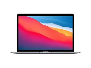 Apple 2020 MacBook Air Laptop M1 Chip ، شاشة Retina مقاس 13 بوصة ، ذاكرة وصول عشوائي (RAM) سعة 8 جيجابايت ، تخزين SSD سعة 256 جيجابايت ، لوحة مفاتيح بإضاءة خلفية ، كاميرا FaceTime HD ، Touch ID. يعمل مع iPhone / iPad ؛ فضاء رمادي