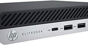 HP EliteDesk 800 G5 Mini - الجيل التاسع من Intel Core i5-9500T 6-Core حتى 3.70 جيجاهرتز وذاكرة DDR4 سعة 16 جيجابايت و 256 جيجابايت NVMe SSD و WiFi-6 و Bluetooth 5.0 و Intel UHD Graphics 630 و Windows 10 Pro (تم تجديده)