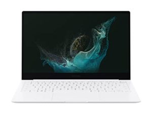 Samsung Galaxy Book2 Pro 13.3 "256GB كمبيوتر محمول مع ذاكرة وصول عشوائي (RAM) سعة 8 جيجابايت ، معالج معتمد من الجيل الثاني عشر Intel Core i5 Evo ، شاشة AMOLED ، بطارية طويلة الأمد ، تصميم رفيع ، 2022 ، إصدار أمريكي ، فضي