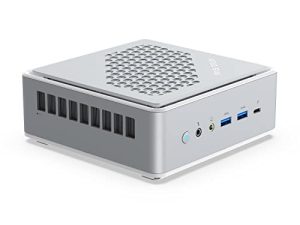 MINISFORUM EliteMini TH50 Mini PC 11th Gen Core i5-11320H Windows 11 Desktop Computer، 16GB RAM 512GB NVMe SSD، HDMI / DP / Thunderbolt 4 (8K @ 60Hz) Output , 2x2.5G RJ45، 6xUSB، 2xHDD Slot، Iris Xe Graphics