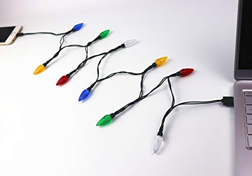 Cewuidy LED Christmas Lights Charging Cable، USB and Bulb Charger، 50 inch 10led Multicolor المتاحة مع الهاتف 5،6،7،8، X، XR، XS، XS Max، 11،11Pro، 11Pro Max، SE2،12mini، 12،12Pro، 12Pro ماكس إلخ (1 قطعة) Cewuidy LED Christmas Lights Charging Cable، USB and Bulb Charger، 50 inch 10led Multicolor المتاحة مع الهاتف 5،6،7،8، X، XR، XS، XS Max، 11،11Pro، 11Pro Max، SE2،12mini، 12،12Pro، 12Pro ماكس إلخ (1 قطعة)
