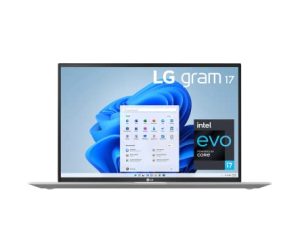 LG Gram 17Z95P كمبيوتر محمول 17 بوصة خفيف الوزن للغاية ، IPS ، (2560 × 1600) ، Intel Evo الجيل الحادي عشر CORE i7 ، 32 جيجا بايت رام ، 1 تيرابايت SSD ، Windows 11 Home ، بطارية 80Wh ، Alexa المدمج ، 2X USB-C ، HDMI ، USB-A - أسود (مجدد)