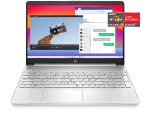لاب توب اتش بي 15.6 بوصة ، AMD Ryzen 7 5700U ، 8 جيجا بايت رام ، 256 جيجا بايت SSD ، شاشة HD Micro-Edge ، Windows 11 Home ، نحيف ومحمول ، بطارية طويلة الأمد ، لوحة مفاتيح كاملة الحجم ، Wi-Fi 6 وبلوتوث ( 15-EF2025nr، 2022)