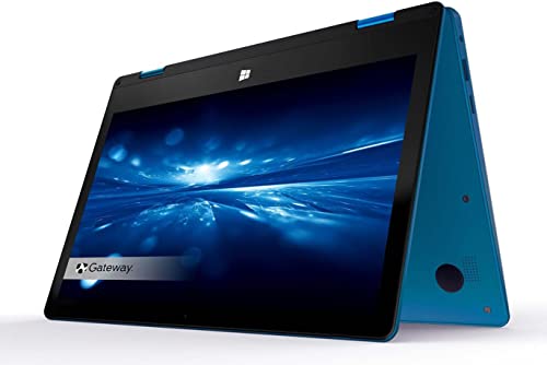 أحدث كمبيوتر محمول بشاشة تعمل باللمس 11.6 HD 2 في 1 قابل للتحويل باللون الأزرق Intel N4020 4GB RAM 64GB SSD Mini-HDMI Webcam Windows 10 S (تم تجديده) (GT-116) أحدث كمبيوتر محمول بشاشة تعمل باللمس 11.6 HD 2 في 1 قابل للتحويل باللون الأزرق Intel N4020 4GB RAM 64GB SSD Mini-HDMI Webcam Windows 10 S (تم تجديده) (GT-116)