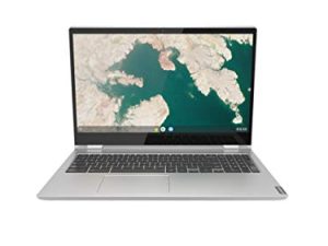 لاب توب Lenovo Chromebook C340 ، شاشة 15.6 بوصة عالية الدقة (1920 × 1080) ، معالج Intel Core i3-8130U ، ذاكرة وصول عشوائي DDR4 سعة 4 جيجابايت ، محرك أقراص صلبة سعة 64 جيجابايت ، بطاقة رسومات Intel UHD 620 ، نظام تشغيل كروم ، شاشة لمس 2 في 1 ، 81T90002UX ، رمادي معدني