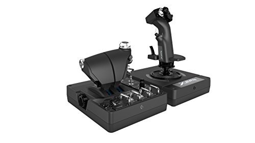 Logitech G X56 HOTAS Throttle and Joystick Flight Simulator وحدة تحكم الألعاب ، 4 خيارات الربيع ، +189 تحكم قابل للبرمجة ، إضاءة RGB ، 2x USB ، الكمبيوتر - أسود Logitech G X56 HOTAS Throttle and Joystick Flight Simulator وحدة تحكم الألعاب ، 4 خيارات الربيع ، +189 تحكم قابل للبرمجة ، إضاءة RGB ، 2x USB ، الكمبيوتر - أسود