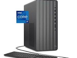 كمبيوتر HP Envy Desktop ، الجيل الثاني عشر من Intel Core i7-12700 ، ذاكرة وصول عشوائي 16 جيجابايت ، 512 جيجابايت SSD و 1 تيرابايت SSD محرك أقراص ثابت ، Windows 11 Pro ، Wi-Fi & Bluetooth ، لوحة مفاتيح وماوس سلكي ، برج كمبيوتر مدمج مسبقًا (TE01-3022 ، 2022)