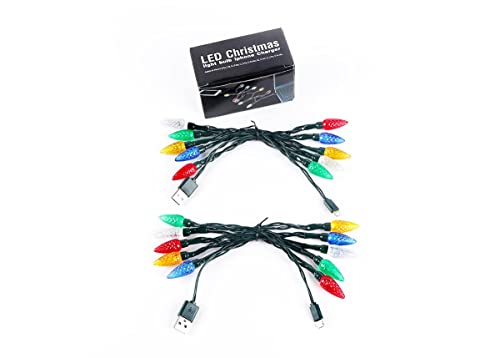 YAGE Tale LED Christmas Light Phone Charger Cable USB and Bulb Charging Cable 50inch 10led Multicolor Bulbs Compatible with Phone5،6،7،8، X، XR، XS، XS Max، 11/12 / 13mini، 13،13Pro، 13Pro Max إلخ ( 2 قطعة) ... YAGE Tale LED Christmas Light Phone Charger Cable USB and Bulb Charging Cable 50inch 10led Multicolor Bulbs Compatible with Phone5،6،7،8، X، XR، XS، XS Max، 11/12 / 13mini، 13،13Pro، 13Pro Max إلخ ( 2 قطعة) ...
