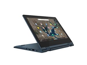 Lenovo Ideapad Flex 3 Chromebook - شاشة 11.6 بوصة تعمل باللمس 2 في 1 لاب توب - Intel Celeron N4020-4GB - 32 جيجا بايت eMMC - أزرق أبيس - Chrome OS - 82BB0009US