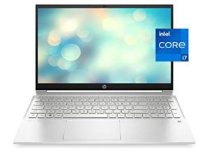 كمبيوتر محمول HP Pavilion 15 ، معالج Intel Core i7-1165G7 من الجيل الحادي عشر ، ذاكرة وصول عشوائي (RAM) سعة 16 جيجابايت ، سعة تخزين 512 جيجابايت SSD ، شاشة Full HD IPS micro-edge Display ، Windows 10 Pro ، تصميم مضغوط ، عمر بطارية طويل (15-eg0021nr ، 2020)