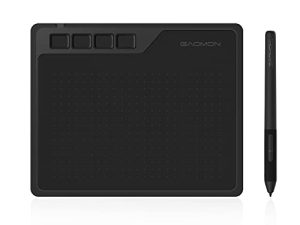 كمبيوتر لوحي GAOMON S620 للرسومات بحجم 6.5 × 4 بوصات مع 4 مفاتيح سريعة وقلم خالٍ من البطارية للرسم الرقمي والألعاب على نظامي التشغيل Windows و Mac OS و Android