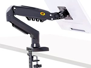 NB North Bayou Monitor Desk Mount Stand ذراع شاشة دوار كامل الحركة مع زنبرك غاز للشاشات مقاس 17-30 بوصة (في نطاق 4.4 رطل إلى 19.8 رطلاً) حامل شاشة الكمبيوتر F80