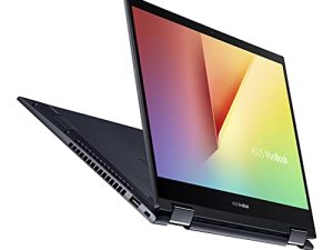 ASUS VivoBook Flip 14 كمبيوتر محمول 2 في 1 نحيف وخفيف ، شاشة لمس 14 بوصة FHD ، AMD Ryzen 7 5700U ، ذاكرة وصول عشوائي 8 جيجابايت ، 512 جيجابايت SSD ، قلم ستايلس ، Windows 10 Home ، قارئ بصمات الأصابع ، أسود مفصل ، TM420UA-DS71T
