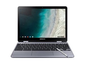 Samsung - جهاز Chromebook بشاشة تعمل باللمس 2 في 1 بحجم 12.2 بوصة - معالج Intel Celeron - ذاكرة 4 جيجابايت - ذاكرة فلاش eMMC بسعة 32 جيجابايت - فضي ستيلث
