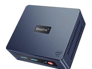 أجهزة كمبيوتر Beelink Minis Mini PC Windows 11 Pro ، مع Intel 11th Gen 4-Cores 2.9Ghz N5095 ، 8GB DDR4 RAM 256GB SSD ، Dual HDMI 4K 60Hz / Gigabit Ethernet / WiFi / BT ، دعم 2.5 بوصة HDD