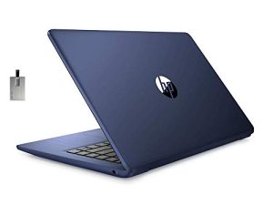 كمبيوتر محمول 2021 HP Stream 14 بوصة HD SVA ، معالج Intel Celeron N4000 ، ذاكرة وصول عشوائي 4 جيجابايت ، ذاكرة فلاش eMMC سعة 64 جيجابايت ، رسومات Intel UHD ، مكتب لمدة عام واحد ، Bluetooth ، نظام Win 10S ، أزرق ملكي ، بطاقة SnowBell USB بسعة 32 جيجابايت