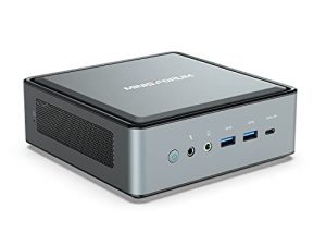MINISFORUM HM80 Mini PC AMD Ryzen 7 4800U كمبيوتر مكتبي ، DDR4 16G RAM + 512G SSD ، HDMI / DP / USB-C 4K @ 60Hz إخراج ، 2X RJ45 Port (1000 / 2500Mbps) ، 6X USB Port ، WIFI6 AX200 ، AMD Radeon Graphics ، 2X HDD فتحة