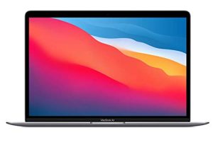 جهاز Apple MacBook Air مقاس 13.3 بوصة بشاشة Retina وشريحة M1 مع وحدة معالجة مركزية ثماني النواة ووحدة معالجة رسومات 7 أنوية وذاكرة 16 جيجابايت ومحرك أقراص صلبة SSD بسعة 512 جيجابايت ورمادي فلكي ، أواخر عام 2020
