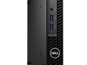 Dell OptiPlex 3000 Micro (أحدث طراز) Intel 12th Gen Core i3-12100T 8GB DDR4 256GB PCIe SSD WiFi + BT Windows 10 Professional