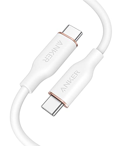 Anker USB-C to USB-C Cable، 643 Cable 100W 3ft، USB 2.0 Type C Charging Cable Fast Charge for MacBook Pro 2020، iPad Pro 2020، iPad Air 4، iPad Mini 6، Galaxy S21، Pixel، Switch (Cloud White) Anker USB-C to USB-C Cable، 643 Cable 100W 3ft، USB 2.0 Type C Charging Cable Fast Charge for MacBook Pro 2020، iPad Pro 2020، iPad Air 4، iPad Mini 6، Galaxy S21، Pixel، Switch (Cloud White)