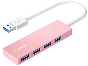 BYEASY USB Hub ، مقسم USB لأجهزة الكمبيوتر المحمول ، موزع USB 3.0 متعدد المنافذ ، موزع متعدد منافذ USB ، موزع بيانات سريع 4 منافذ USB متوافق مع Windows PC ، Mac ، طابعة ، HDD المحمول
