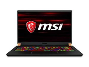كمبيوتر محمول للألعاب MSI GS75 Stealth: شاشة 17.3 بوصة 240 هرتز ، Intel Core i7-10875H ، NVIDIA GeForce RTX 2060 ، ذاكرة وصول عشوائي 16 جيجا بايت ، 512 جيجا بايت NVMe SSD ، Win10 Pro ، أسود (10SE-620)