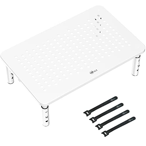 WALI Monitor Stand Riser ، أبيض قابل للتعديل حامل الكمبيوتر المحمول حامل الناهض ، 3 ارتفاع قابل للتعديل أسفل تخزين لمستلزمات المكتب (STT003-W) ، 1 حزمة ، أبيض WALI Monitor Stand Riser ، أبيض قابل للتعديل حامل الكمبيوتر المحمول حامل الناهض ، 3 ارتفاع قابل للتعديل أسفل تخزين لمستلزمات المكتب (STT003-W) ، 1 حزمة ، أبيض