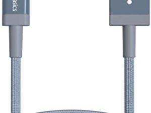 Amazon Basics Nylon كابل USB-A إلى Lightning ، شاحن معتمد من MFi لهاتف Apple iPhone 14 13 12 11 X Xs Pro ، Pro Max ، Plus ، iPad ، رمادي غامق ، 3 قدم