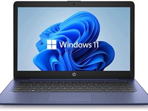 أحدث كمبيوتر محمول HP 14 بوصة عالي الدقة ، Windows 11 ، معالج Intel Celeron ثنائي النواة يصل إلى 2.60 جيجاهرتز ، 4 جيجابايت رام ، 64 جيجابايت SSD ، كاميرا ويب ، Dale Pink (مجدد) (Dale Blue)