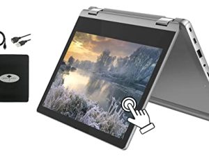 أحدث 2021 Lenovo Flex 3 11.6 "HD Touchscreen 2-in-1 Chromebook Laptop، 8-Core MediaTek MT8183 CPU، 4GB Memory، 32GB eMMC، WiFi 5، Chrome OS، Arctic Grey، w / GM Accessories