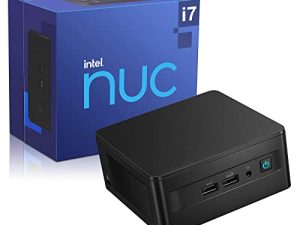 Intel NUC 12 Pro ، الجيل الثاني عشر من Core i7-1260P (12 مركزًا و 4.7 جيجاهرتز) طاقة منخفضة ، ذاكرة وصول عشوائي DDR4 سعة 16 جيجابايت و 512 جيجابايت NVMe ، بطاقة رسومات Intel Iris Xe 8K ، WiFi 6E ، كمبيوتر صغير للألعاب مع دعامة تثبيت Vesa ، Windows 11 Pro