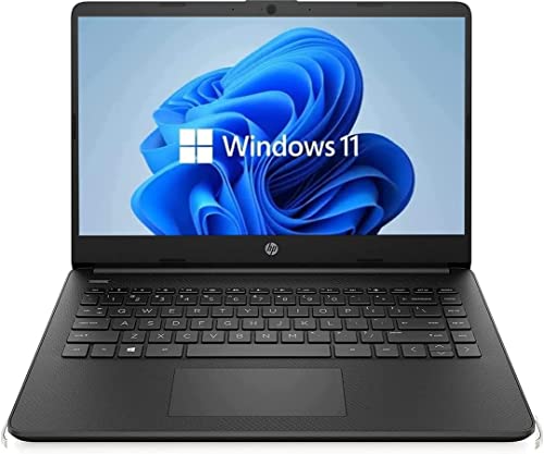2022 HP 14 "Flagship Laptop، Windows 11 OS، AMD Dual-Core Processor Up to 2.60 GHz، 4GB RAM، 64GB SSD، Webcam، Dale Black (متجدد) 2022 HP 14 "Flagship Laptop، Windows 11 OS، AMD Dual-Core Processor Up to 2.60 GHz، 4GB RAM، 64GB SSD، Webcam، Dale Black (متجدد)
