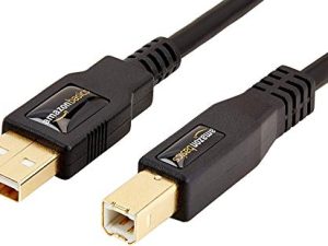 كابل طابعة أمازون أساسيات USB 2.0 - سلك ذكر أ إلى ذكر بي - 6 أقدام (1.8 متر) ، أسود
