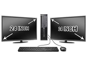 كمبيوتر مكتبي HP Elite Desktop Tower Intel Ci5-2400 ، ذاكرة وصول عشوائي 16 جيجابايت ، محرك أقراص ثابتة 2 تيرابايت ، واي فاي لاسلكي ، محول بلوتوث ، DVD-ROM ، لوحة مفاتيح وماوس 24 بوصة تختلف العلامات التجارية لشاشات LCD المزدوجة ، Windows 10 (تم تجديده)