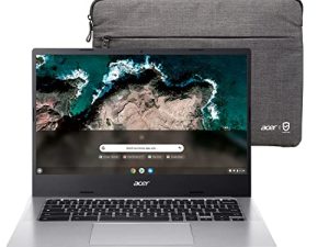 الكمبيوتر المحمول Acer Chromebook 514 | شاشة FHD مقاس 14 بوصة | معالج MediaTek Kompanio 828 ثماني النواة | ذاكرة وصول عشوائي (RAM) سعة 8 جيجابايت | 64 جيجابايت eMMC | Wi-Fi 6 | قاعدة بيانات بإضاءة خلفية | نظام تشغيل Chrome | عمر بطارية يصل إلى 15 ساعة | CB514-2H-K7GF