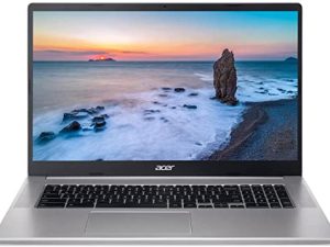 Acer 2022 Chromebook ، شاشة 17 بوصة IPS Full HD (1920 × 1080) ، معالج Intel Celeron يصل إلى 2.80 جيجاهرتز ، 4 جيجابايت DDR4 رام ، 64 جيجابايت SSD ، فائق السرعة من الجيل السادس WiFi ، Chrome OS ، فضي طبيعي (متجدد)