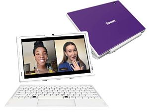 Tanoshi Scholar Kids Computer A Kids Laptop للأعمار من 6 إلى 12 عامًا ، شاشة لمس عالية الدقة 10.1 بوصة (أرجواني)