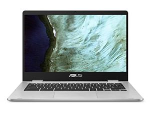 ASUS Chromebook C423 ، شاشة FHD NanoEdge مقاس 14.0 بوصة بمفصلة 180 درجة ، ومعالج Intel Celeron N3350 ، وذاكرة وصول عشوائي سعتها 4 جيجابايت ، وتخزين eMMC سعة 32 جيجابايت ، وتسجيل Zero-Touch ، ونظام تشغيل Chrome ، فضي ، C423NA-DB42F
