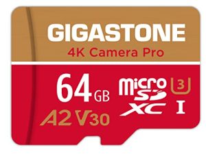 [5-Yrs Free Data Recovery] Gigastone 64GB Micro SD Card ، 4K Camera Pro ، UHD Video for GoPro ، Action Camera ، Wyze ، DJI ، Drone ، Nintendo-Switch ، R / W up to 95 / 35MB / s MicroSDXC Memory Card UHS -I U3 A2 V30