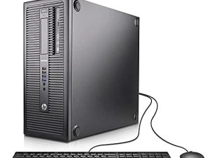 كمبيوتر سطح المكتب HP EliteDesk 800 G1 Small Form Business عالي الأداء (Intel Core i5 4570 حتى 3.9 جيجاهرتز وذاكرة وصول عشوائي 16 جيجاهرتز و 120 جيجاهرتز SSD + 1 تيرابايت HDD و DVD-ROM و WiFi و DP و Windows 10 Professional) (تم تجديده)