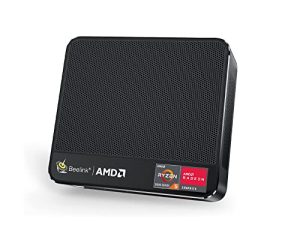 كمبيوتر صغير Beelink SER5 ، AMD Ryzen 5 5600H (7 نانومتر ، 6C / 12T) حتى 4.2 جيجا هرتز ، كمبيوتر صغير 32 جيجا بايت DDR4 RAM 500 جيجا بايت NVME SSD ، Micro PC 4K @ 60Hz شاشة ثلاثية ، كمبيوتر ألعاب صغير WiFi6 BT5.2 57W HTPC