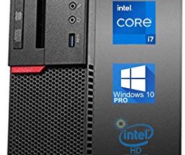 Lenovo ThinkCentre M900 SFF Desktop Computer ، Intel Core i7-6700 Upto 4.0GHz ، 32GB RAM ، 1TB SSD ، 4K 2-Monitor Support DisplayPort ، HDMI ، DVD-RW ، AC Wi-Fi ، Bluetooth ، TDL - Windows 10 Pro (تم تجديده)