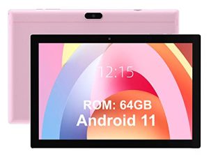 جهاز لوحي 10 بوصة ، وأقراص تخزين 64 جيجابايت ، و Android 11 Tab ، و 512 جيجابايت توسيع ، وكاميرا 8 ميجابكسل ، ومعالج رباعي النواة 2 جيجابايت رام واي فاي ، وبطارية 6000 مللي أمبير في الساعة ، 10.1 بوصة IPS HD تعمل باللمس ، تابلت جوجل ، وردي.
