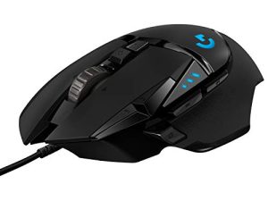 ماوس ألعاب سلكي عالي الأداء من لوجيتك G502 HERO ، مستشعر HERO 25K ، 25600 نقطة في البوصة ، RGB ، أوزان قابلة للتعديل ، 11 زرًا قابلة للبرمجة ، ذاكرة داخلية ، كمبيوتر شخصي / ماك