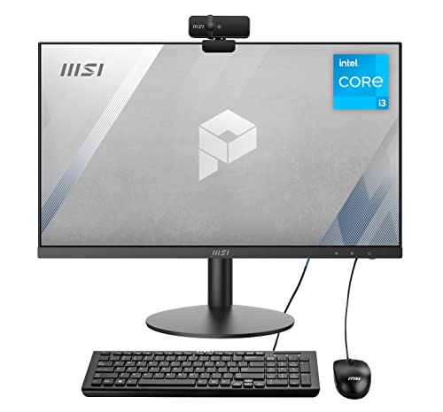MSI PRO AP241 كمبيوتر مكتبي الكل في واحد ، شاشة 23.8 بوصة FHD IPS-Grade LED ، Intel Core i3-10105 ، ذاكرة 8 جيجا بايت ، 500 جيجا بايت SSD ، WiFi 6 ، BT 5.1 ، أسود ، Windows 10 Home (11M-630US) MSI PRO AP241 كمبيوتر مكتبي الكل في واحد ، شاشة 23.8 بوصة FHD IPS-Grade LED ، Intel Core i3-10105 ، ذاكرة 8 جيجا بايت ، 500 جيجا بايت SSD ، WiFi 6 ، BT 5.1 ، أسود ، Windows 10 Home (11M-630US)